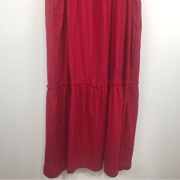 Sugar + Lips Red Tiered Sundress - Picture 8 of 16